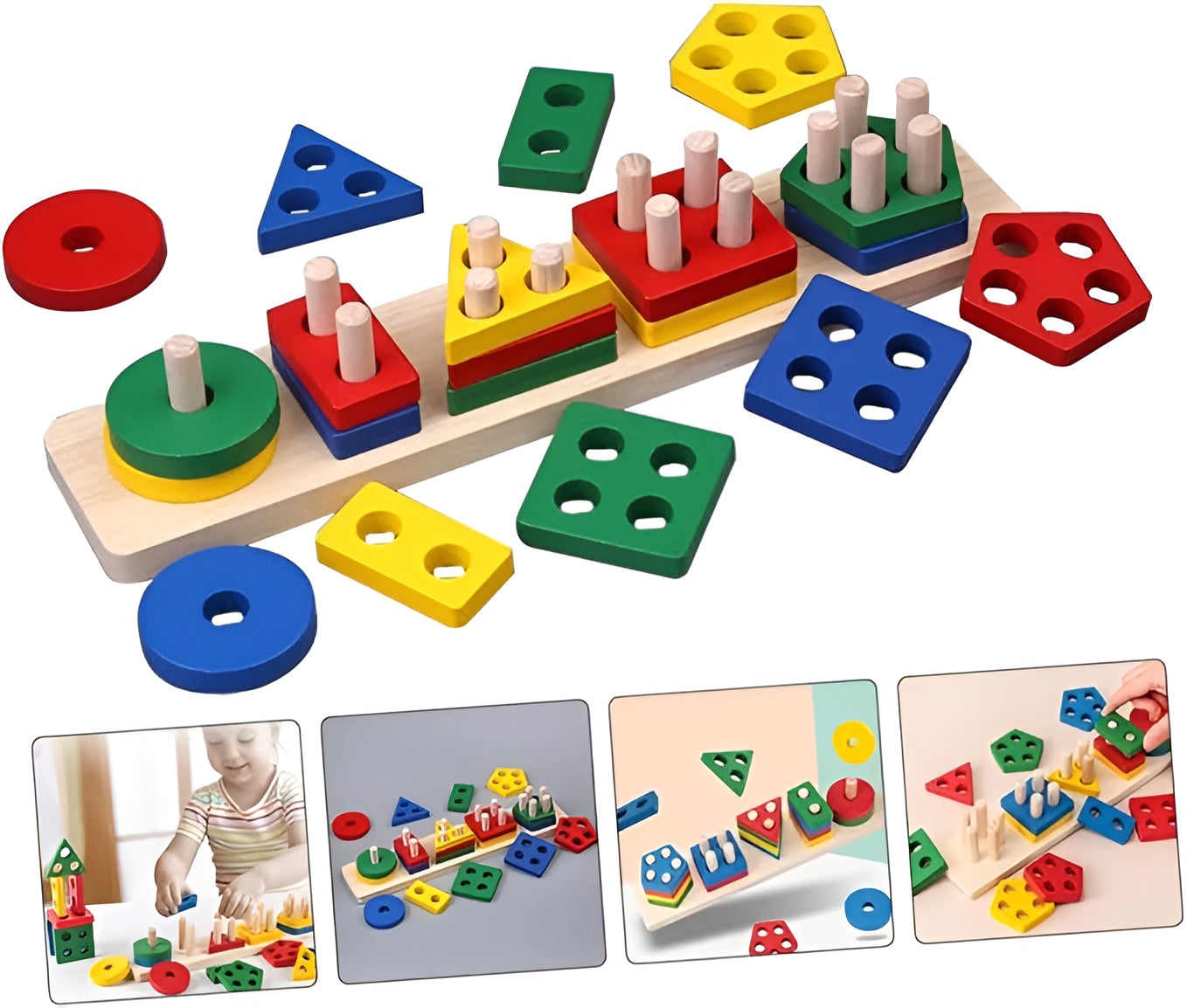 لوح تطابق وترتيب الاشكال الهندسية