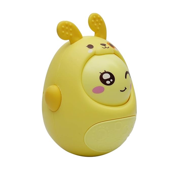 الارنب المتأرجح للبيبي - (اصفر)