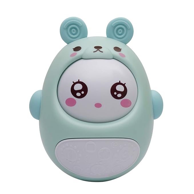 الارنب المتأرجح للبيبي - (اخضر)