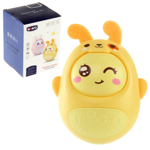 الارنب المتأرجح للبيبي - (اصفر)