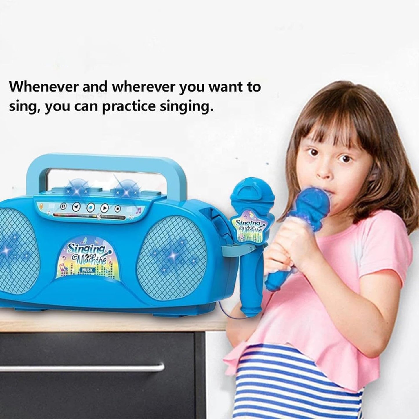 راديو كاريوكي مع ميكرفون