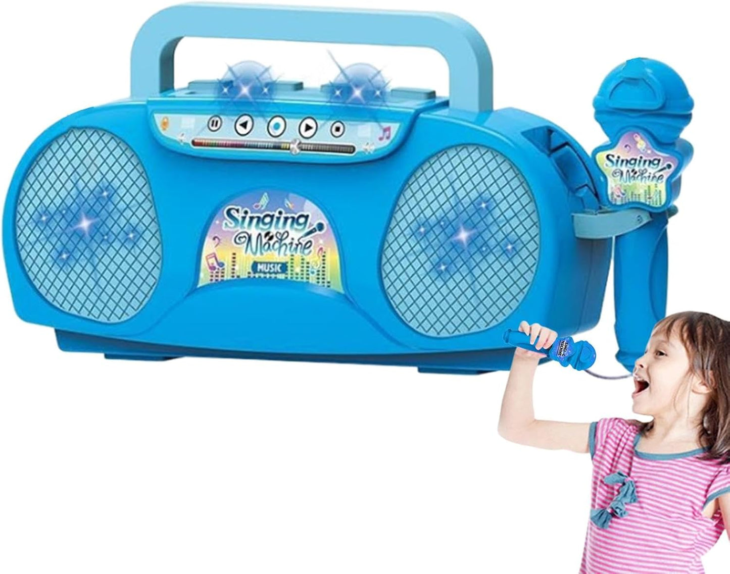 راديو كاريوكي مع ميكرفون