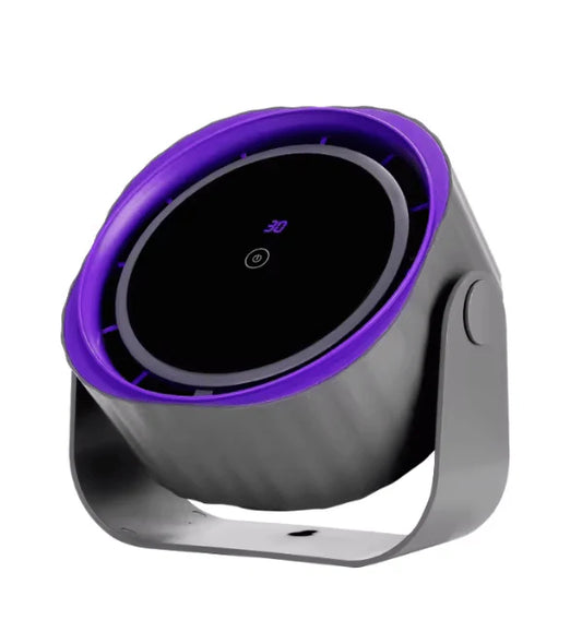 مروحة محمولة مع شاشة رقمية