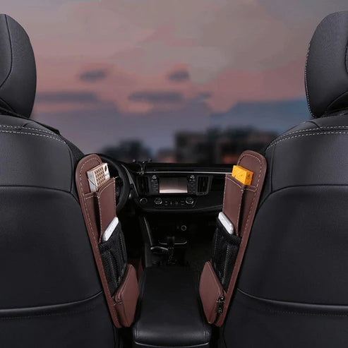 حقيبة جانبية جلدية متعددة الاستخدامات للسيارة